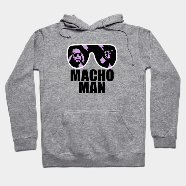 macho man randy savage Crimson Hoodie by shieldjohan